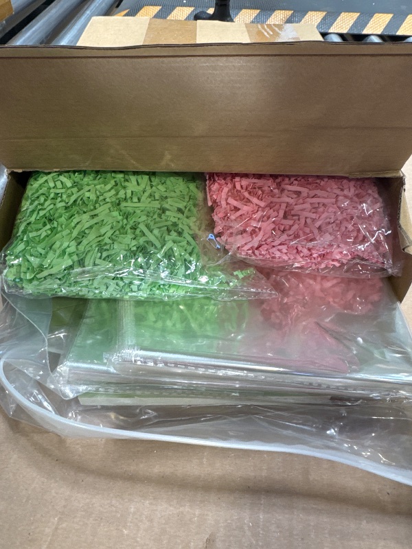 Photo 1 of Fulmoon 20 Pcs Easter Baskets for Gifts Empty Kraft Cellophane Gift Bags with 20 Pull Bows Bags Raffia Cellophane Wrap for Snacks Wine Party Favors Birthday Wedding Easter