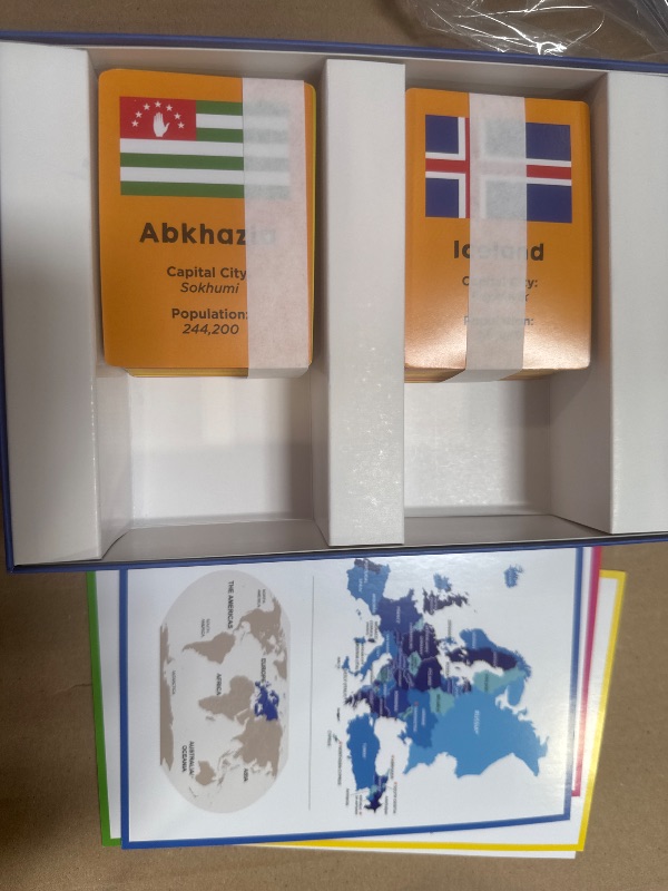 Photo 1 of Continent Race Geography Educational Board Game for Kids, Tweens, Family, Friends, Teachers and Classrooms - Learn About Flags & Countries Around The World