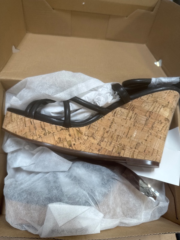 Photo 1 of Coutgo Women Platform Wedge Sandals Cork Slingback Wedges Espadrilles Heels Summer Shoes Size 10