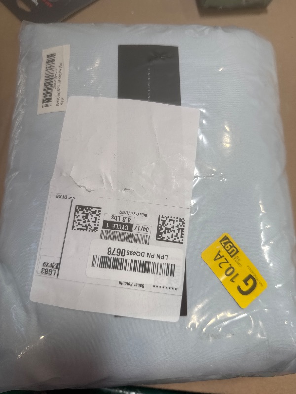Photo 1 of Extra Deep Cal King Sheet Set - 6 Piece Breathable & Cooling Sheets - Hotel Luxury Bedding Set w/18-24 Inch Extra Deep Pockets - Easy Fit - Super Soft, Wrinkle Free & Comfy - Ice Blue, Cal King Size