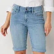 Photo 1 of St. John's Bay Womens Mid Rise Bermuda Short size petite 18