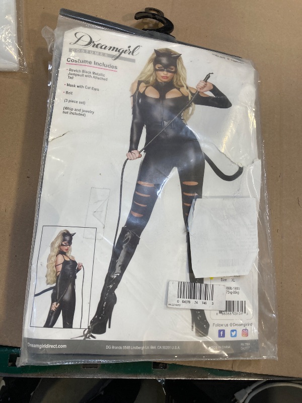 Photo 1 of Dreamgirl Adult Catwoman Costume, Womens Catsuit Halloween Costume - X-Large
