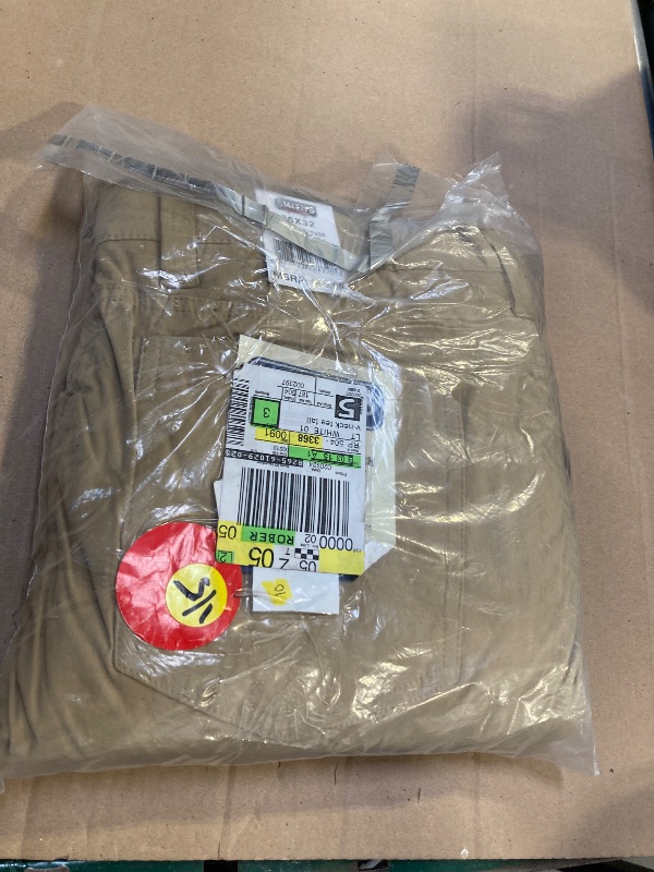 Photo 1 of Smith's Workwear mens Fleece Lined Stretch Performance Casual Pants, Khaki, 36W x 32L US