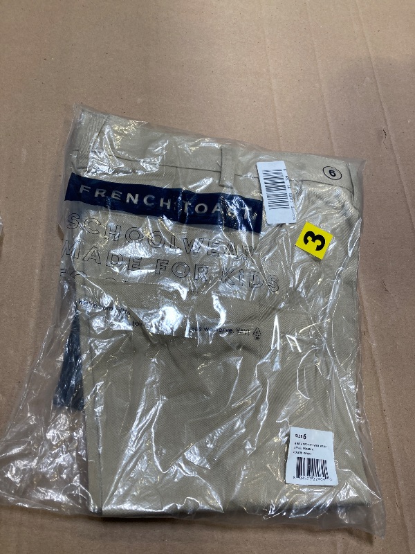 Photo 1 of French Toast boys Adjustable Waist Relaxed Fit (Standard & Husky) Pants, Khaki, 6 US