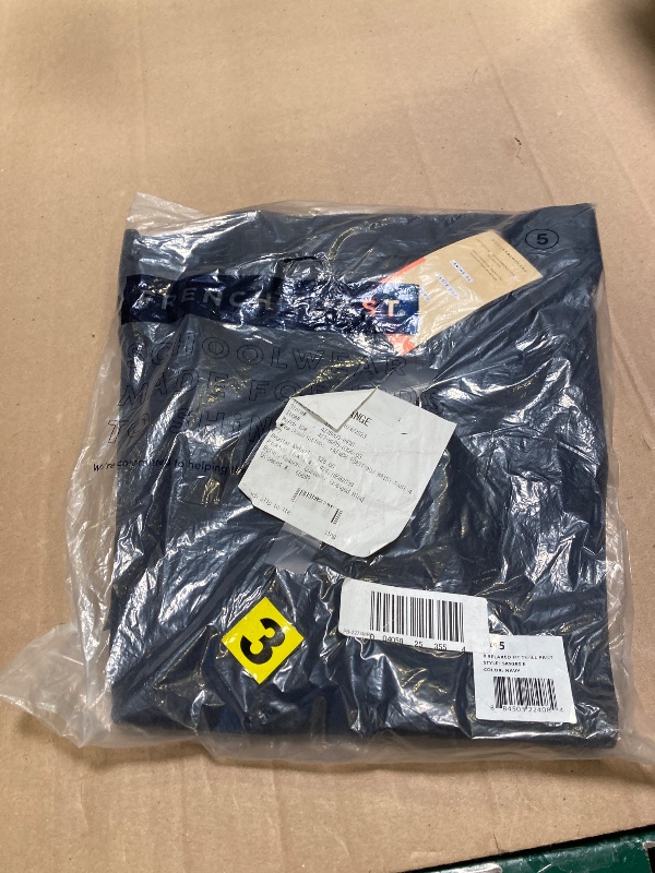 Photo 1 of French Toast Boys' Adjustable Waist Relaxed Fit Pant (Standard & Husky), Navy Blue, 5