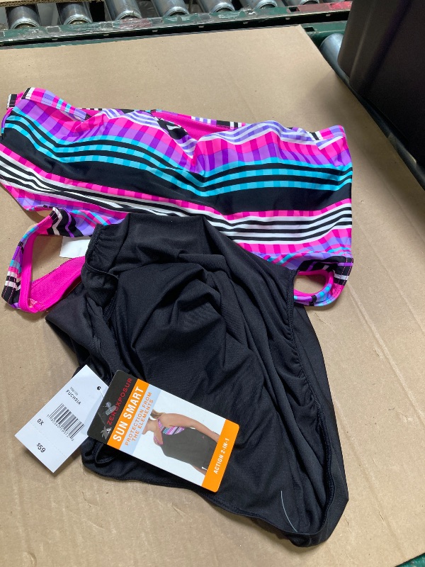Photo 1 of ZeroXposur Striped Blouson Swimsuit Top ( size 0x ) 