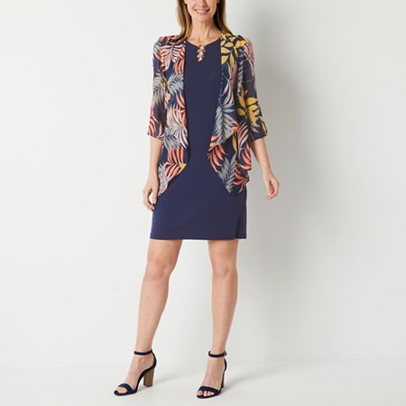 Photo 1 of R & K Originals Faux-Jacket Dress, 10, Blue