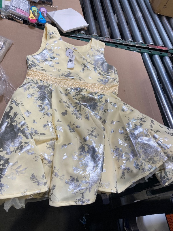 Photo 1 of Byer California Big Girls Sleeveless Fit + Flare Dress, Yellow size L 
