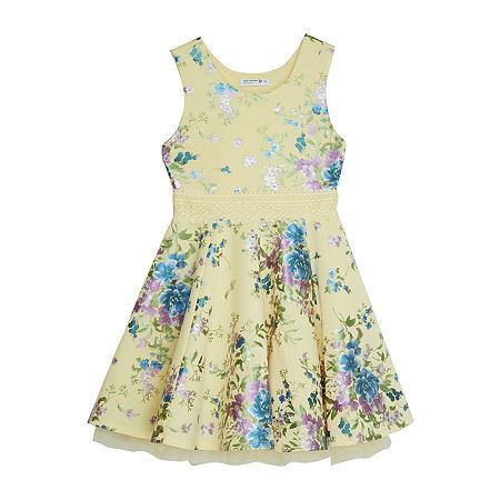 Photo 1 of Byer California Big Girls Sleeveless Fit + Flare Dress, Yellow size L 