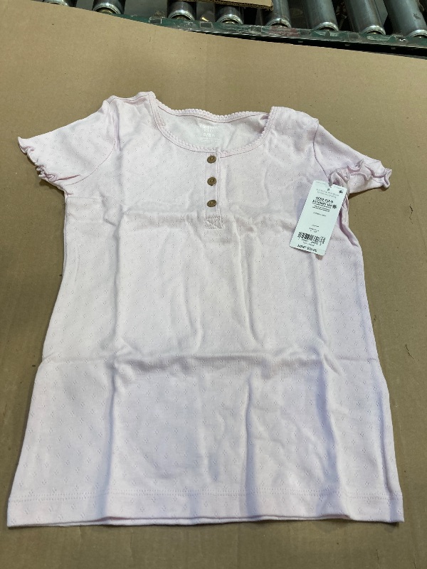 Photo 1 of Garanimals Toddler Girl Short Sleeve Rib Henley T-Shirt, Size 8