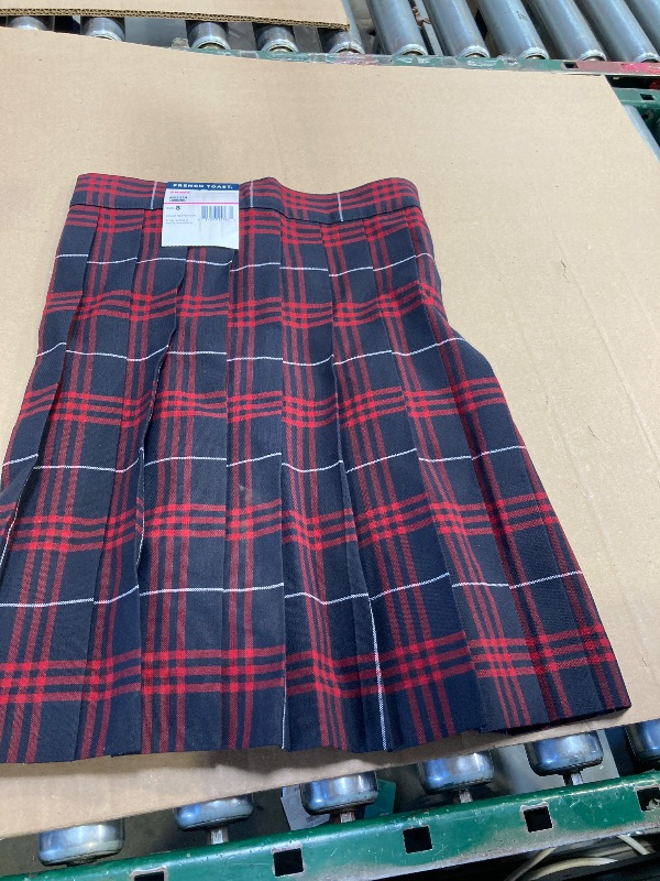 Photo 1 of French Toast Big Girls' Plaid Pleated Skirt, Navy/Red, 8