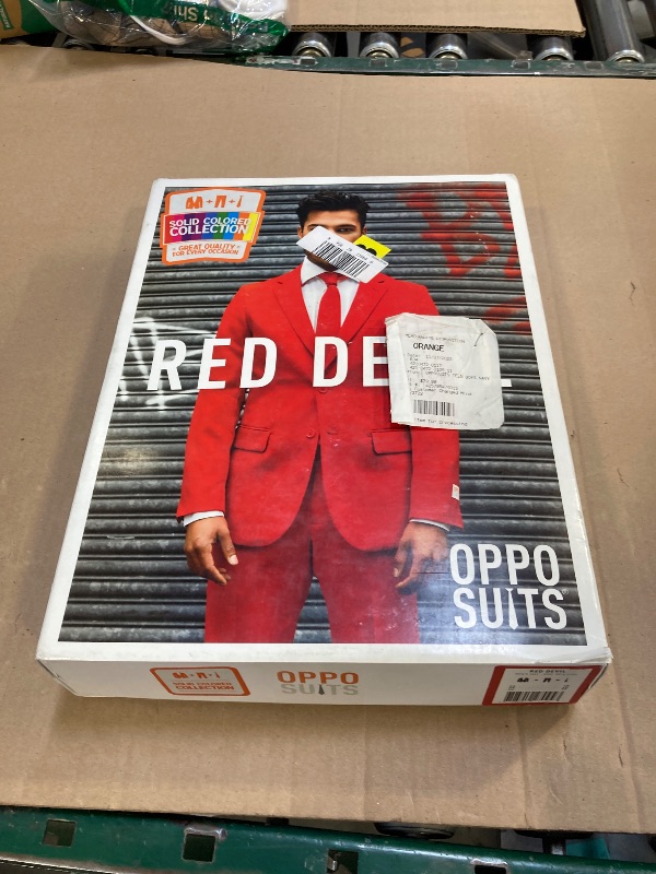 Photo 1 of OppoSuits - Men's - Solid Color Suit Red Devil - 40 - Red