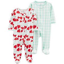 Photo 1 of Baby Carter's 2-Pack 2-Way Zip Footie Sleep & Plays ( size 9M ) 