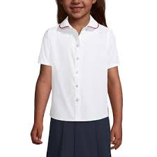 Photo 1 of French Toast Uniform Kids Piped Peter Pan Collar Broadcloth Shirt ( size 16.5 plus )