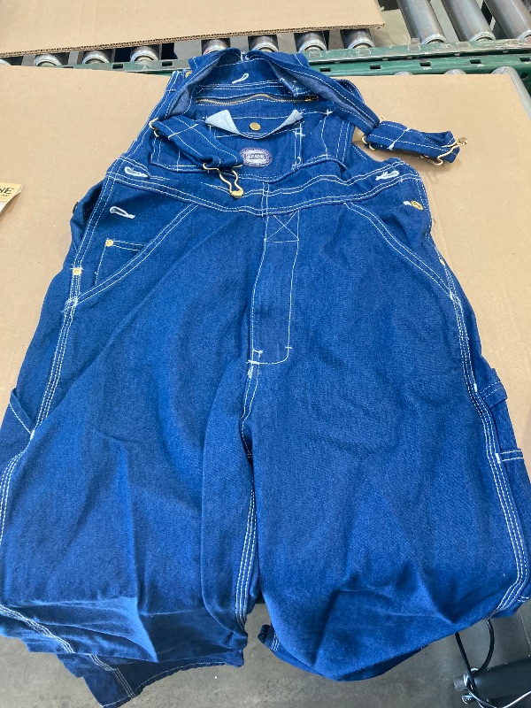 Photo 1 of Berne Men's Vintage Unlined Washed Denim Bib Overall, 32 x 32, Regular, Denim