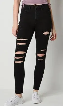 Photo 1 of Arizona Ripped Womens High Rise Curvy Fit Skinny Fit Jean
 ( size 7 short ) 