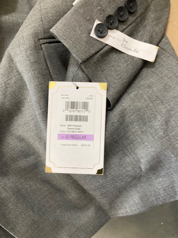 Photo 1 of J.M. Haggar Men's Suit Jacket, Medium Grey, 50