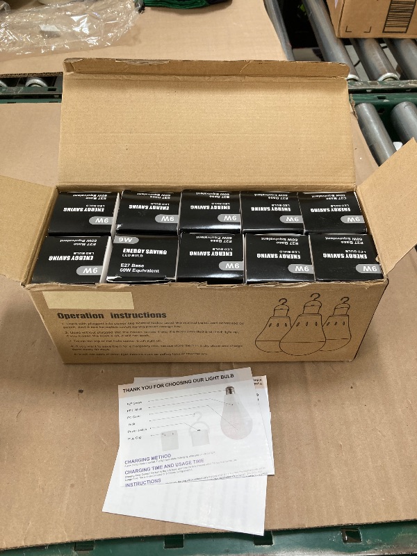 Photo 1 of DEBAOBULB 10 Pack Rechargeable Light Bulb Emergency Battery Operated Light Bulbs LED Dimmable 3000K 9W 800LM E26 Up to 24 Hours for Power Outage Hurricane