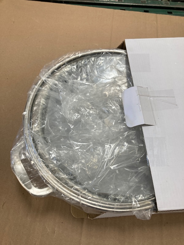 Photo 1 of LOLYKITCH 6 QT Tri-Ply Stainless Steel Non-Stick Sauté Pan with Lid,12 Inch Deep Frying Pan,Large Skillet,Jumbo Cooker,Induction Cooking Pan,Heavy Duty and Oven Safe.