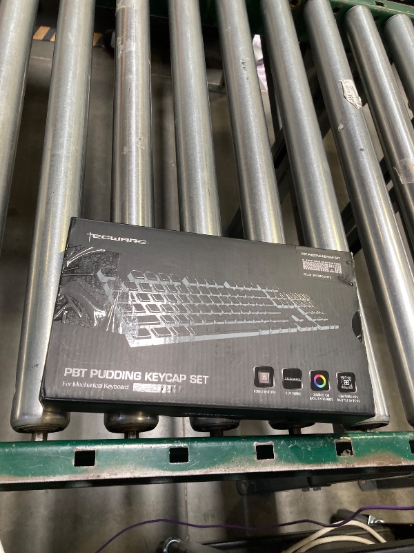 Photo 1 of TECWARE Pudding PBT Keycaps Set with Keycap Puller - Full Keys 112 Keys, Double-Shot for Mechanical Keyboards, OEM Profile, Clear and White Jelly-Style Gaming Keycaps, for Phantom Phantom+ (US, ANSI)
