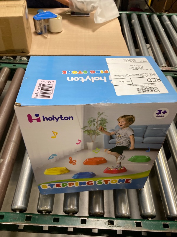 Photo 1 of Holyton Music Light Up Stepping Stones for Kids, 5-Pack Sensory Balance Stones, Non-Slip Toddler Stepping Toys for Ages 3-8, Ideal for Sensory Training & Great Gift for Indoor & Outdoor Play