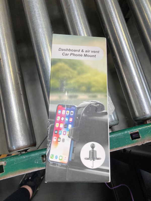 Photo 1 of YFYYF Phone Mount for Car Phone Holder Mount for Dashboard Windshield Vent, Military Grade Suction & Metal Hook, Handsfree Stand Cell Phone Holder Car Accessories for iPhone