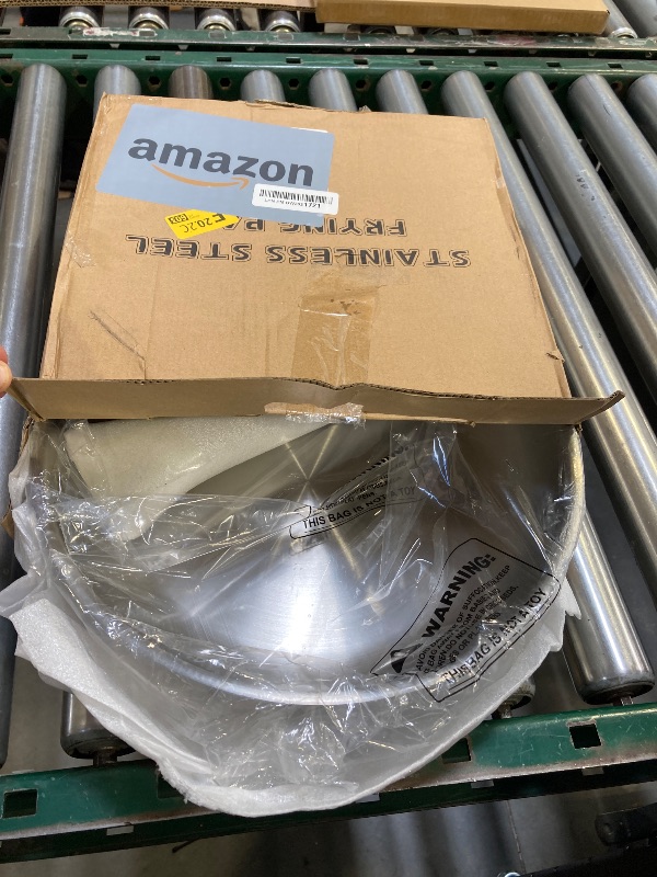 Photo 1 of 12 Inch Tri-Ply Stainless Steel Frying Pan, Skillet, Induction Cooking Pan, Dishwasher and Oven Safe, Fast & Even Heat, Heavy Duty and Detachable Handle