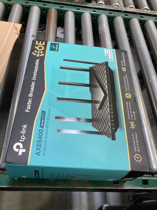 Photo 1 of TP-Link AXE5400 Tri-Band WiFi 6E Router (Archer AXE75)- Gigabit Wireless Internet Router, ax Router for Gaming, VPN Router, OneMesh, WPA3, Black