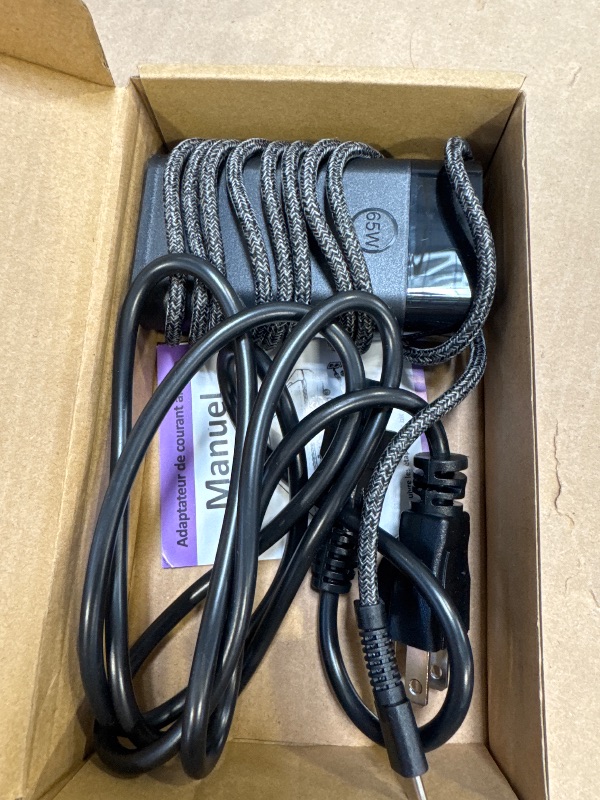 Photo 1 of New Slim 65W Watt USB Type C Laptop Charger for HP Spectre X360, Envy X360, HP Computer Chromebook, EliteBook X360, Zbook, ProBook, Elite X2, Replacement for Fast Charging Travel AC Adapter Power Cord