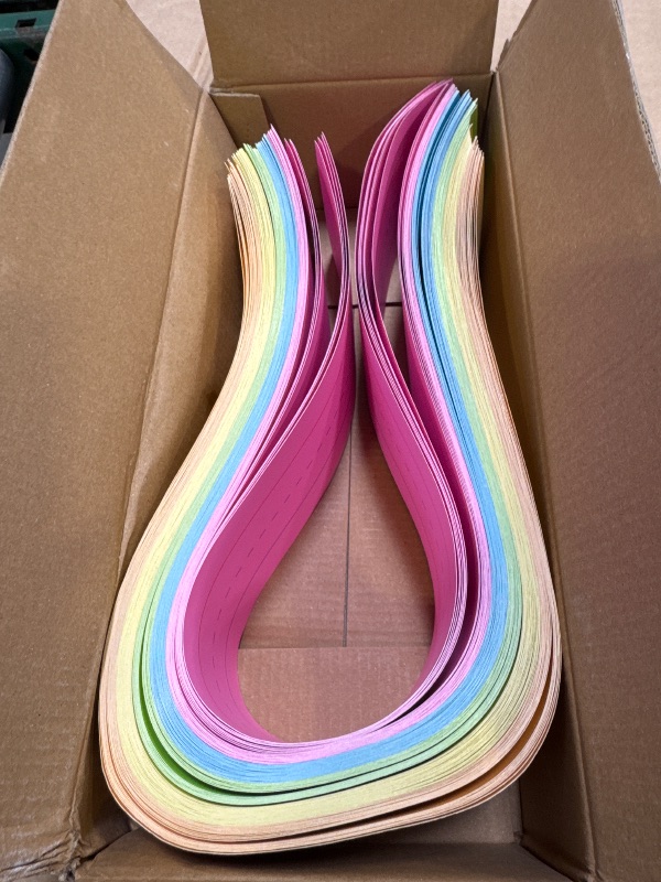 Photo 1 of Chell Colored Sentence Strips Cardstock, Pack of 100, 3” x 24” Rainbow Color Word Learning Strips Handwriting Practice Tools for Teachers, Classroom and Office, 5 Colors