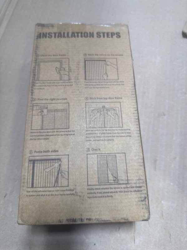 Photo 1 of Magnetic Screen Door, Screen Door Mesh,Door Screen Magnetic Closure for Patio Door, Keep Bugs Out, Automatical Closure, Easy Install, Actual Screen Size 34"x79" (Fit Door Size up to 32"x78")