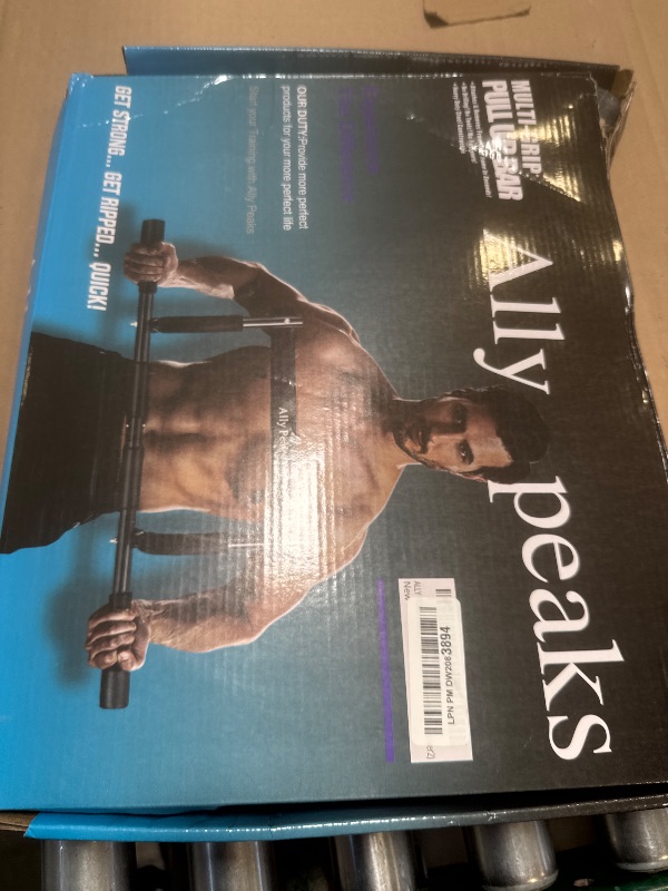 Photo 1 of ALLY PEAKS Pull Up Bar Thickened Steel Pipe Super Heavy Duty Steel Frame Upper Workout Bar| Multi-Grip Strength for Doorway | Indoor Chin-Up Bar Fitness Trainer for Home Gym Portable (silver2)
