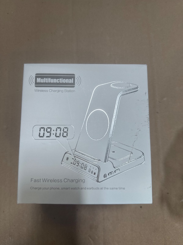 Photo 1 of Wireless Charger for Samsung, 3 in 1 Wireless Charging Station for Samsung Galaxy S24 Ultra/S23 Ultra/S22/S21/Note 20/Z Flip 6/Fold 6, Charger for Samsung Galaxy Watch Ultra/7/6/5, Galaxy Buds 2/2 Pro