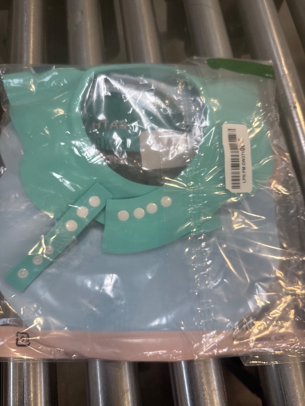 Photo 1 of BONPEIPEI Baby Shower Shampoo Cap 2Pcs Adjustable Safety Eva Bath Visor Accessories Waterproof Soft Hair Washing Guard Bathing Hat for Girls, Boys, Infants, Kids and Toddlers-blue/green