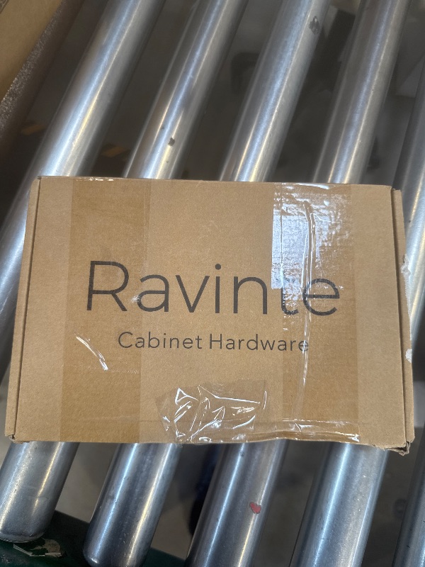 Photo 1 of Ravinte 10 Pack Brass 4-1/2 Inch Hole Center Champagne Gold Handles Square Cabinet Hardware Stainless Steel Pulls for Kitchen Cupboard Drawers 7 Inch Overall Length