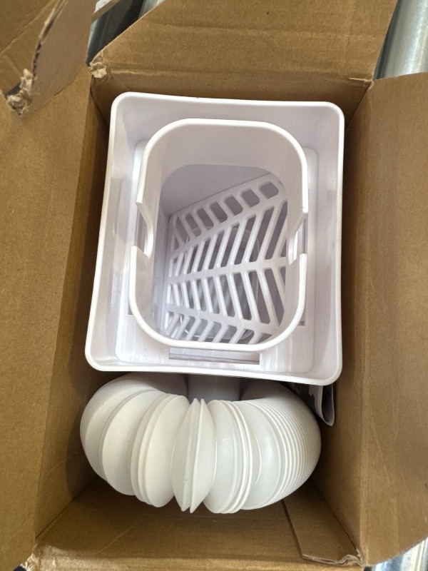 Photo 1 of Rain Barrel Diverter Kit, Downspout Diverter Fits for 2"x 3" or 3"x 4" Standard Downspout, Rainwater Collection System with Adjustable Valve and Filter,5ft Hose(White)