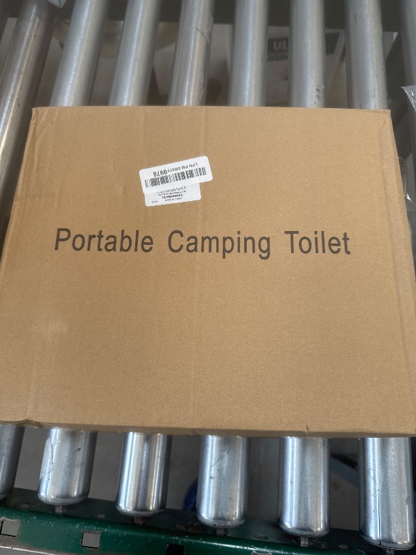 Photo 1 of PAHTTO Portable Foldable Toilet for Adults with Detachable Phone Shelf and Paper Holder, Waterproof Porta Potty with Lid for Camping, Hiking, Long Road Trips, Car, Black
