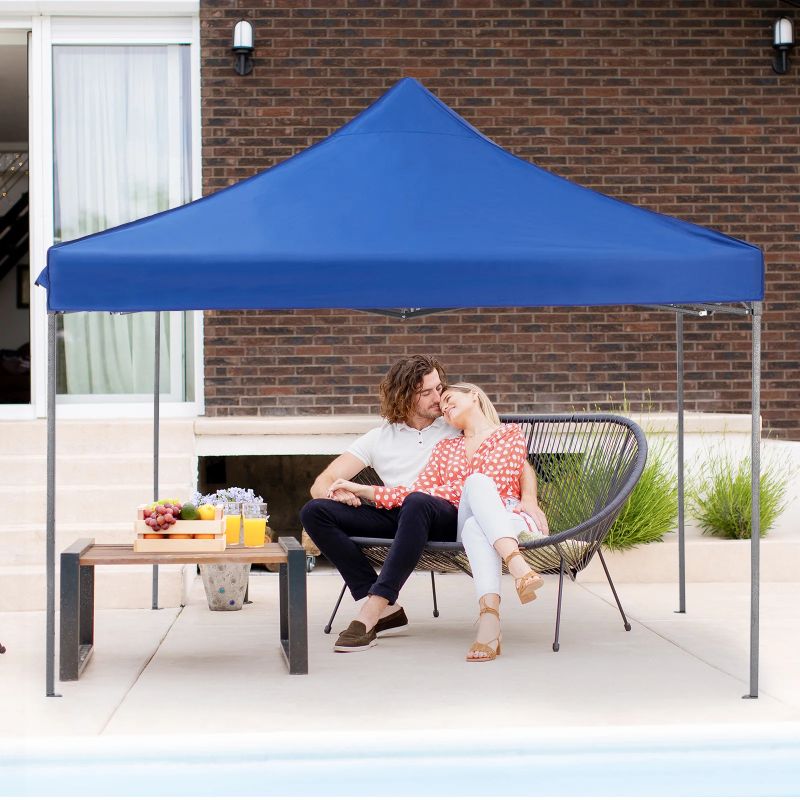 Photo 1 of 10ft Pop Up Canopy Tent Portable Sun Shelter Canopy Tent , Blue