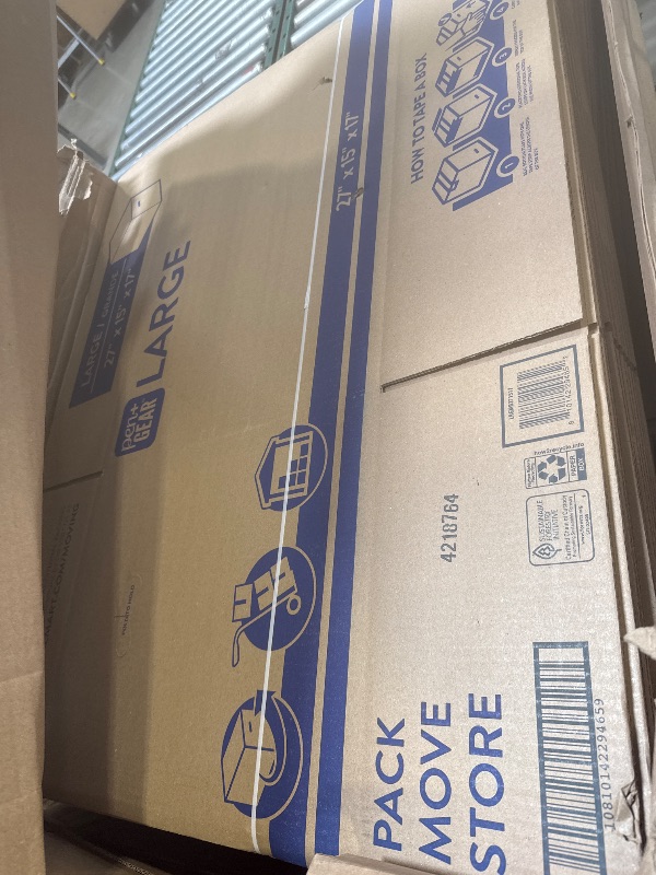 Photo 1 of Pen+Gear Large Moving Boxes, 27L x 15W x 17.5H, Kraft(25 pcs) 
