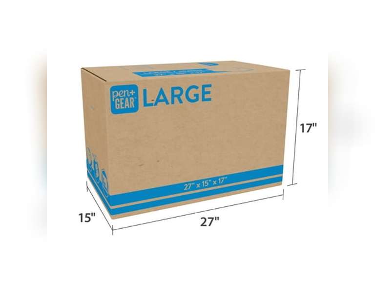 Photo 1 of Pen+Gear Large Moving Boxes, 27L x 15W x 17.5H, Kraft(25 pcs) 
