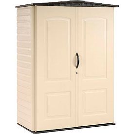Photo 1 of 2 Ft. 4 in. X 4 Ft. 8 in. Small Vertical Resin Storage Shed
