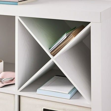 Photo 1 of Better Homes & Gardens X Shelf Cube Organizer Insert White Texture
