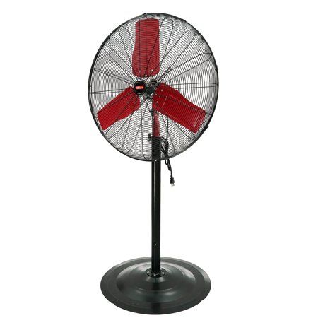Photo 1 of Hyper Tough New 30 Inch Commercial & Industrial High Velocity Red and Black Stand Fan
