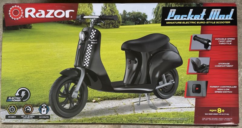 Photo 1 of Razor Pocket Mod 24V Mini Electric Scooter - Black