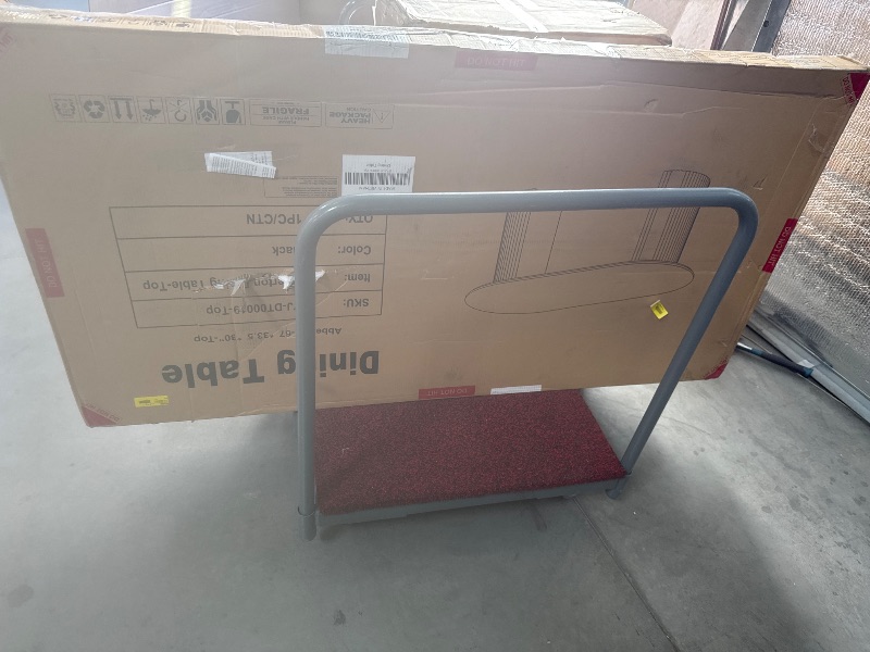 Photo 1 of *BOX 1 OF 2//TOP ONLY* Abberton  Dining Table TOP Oval Kitchen Table,Black

