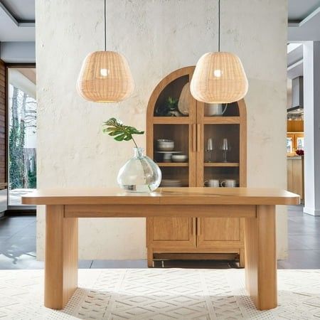 Photo 1 of BOX 2 OF 2 ONLY* Better Homes & Gardens Juliet Expandable Dining Table Light Honey Finish