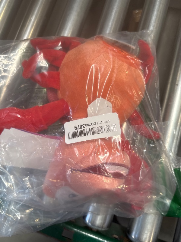 Photo 1 of Just Play Disney Princess Singing and Snapping Sebastian 10-inch Plush Stuffed Animal, Red Crab, Kids Toys for Ages 3 Up