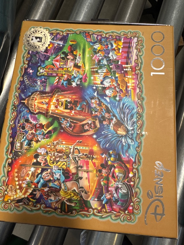 Photo 1 of Ceaco - Silver Select - Disney - Mickey's Carnival - 1000 Piece Jigsaw Puzzle for Adults Challenging Puzzle Perfect for Game Nights