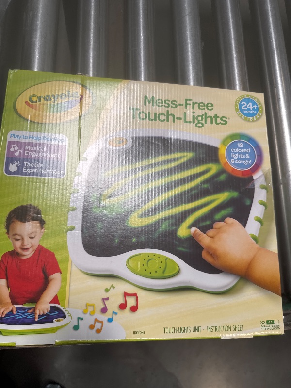 Photo 1 of Crayola Toddler Touch Lights, Musical Sensory Toys for Toddlers, Light Up Drawing Pad, Mess Free Painting, Travel Activity, Gift for Toddlers, 2+