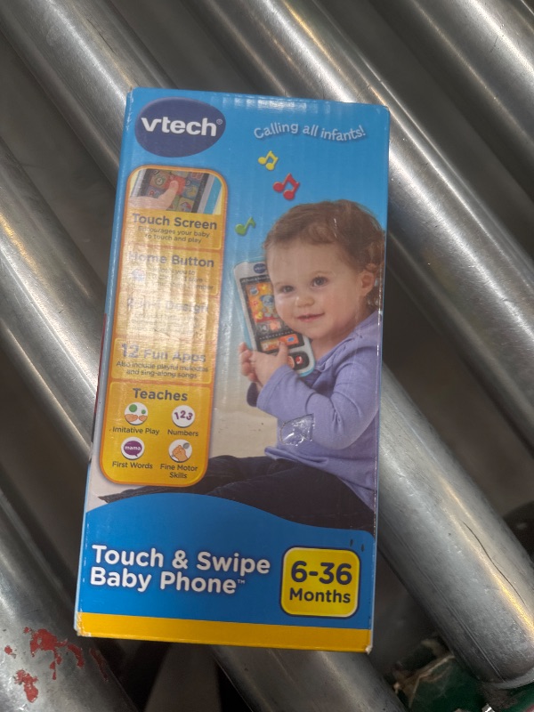Photo 1 of VTech Touch and Swipe Baby Phone, Blue